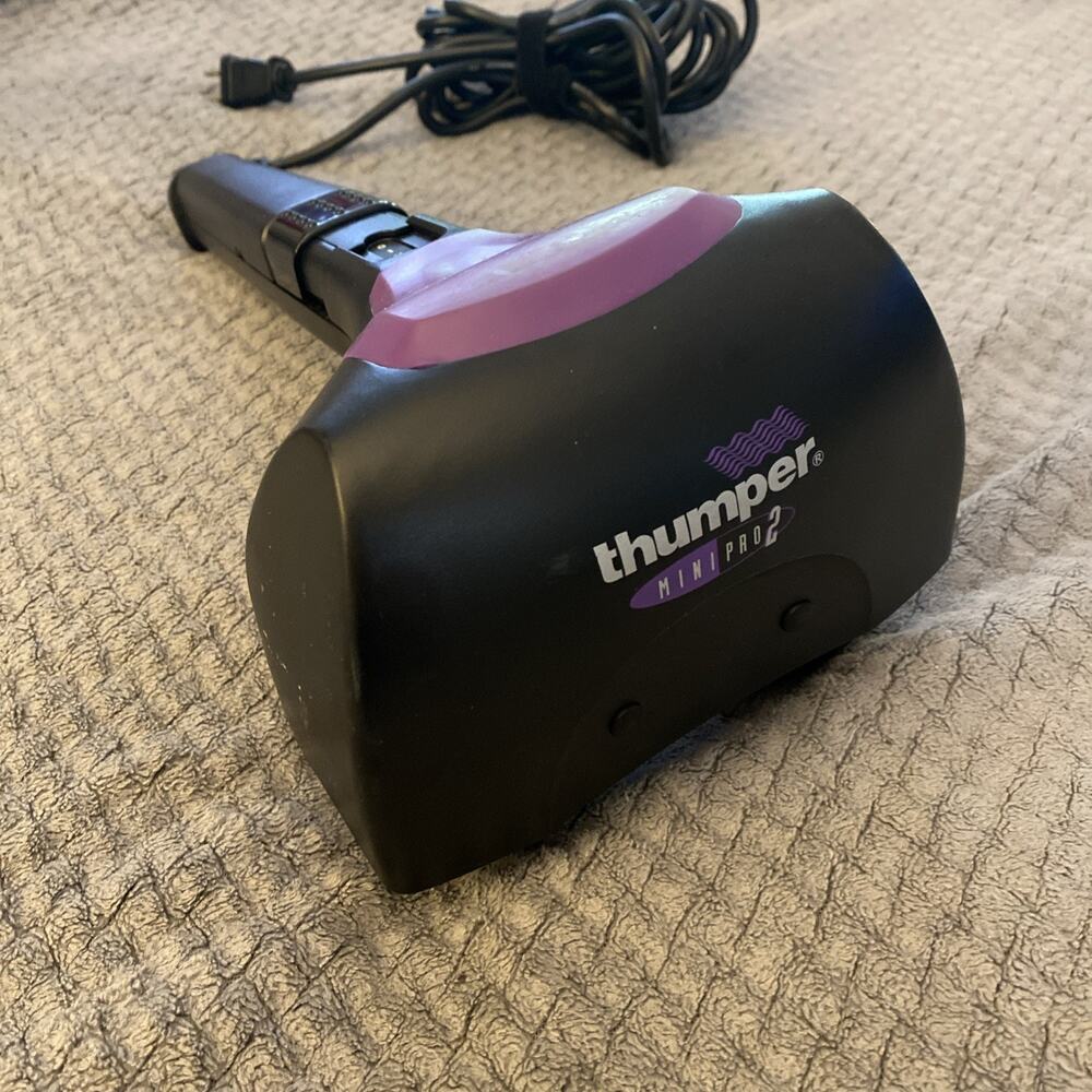 Thumper Mini Pro 2 Massager 3-Speed Handheld Percussion Purple NA01N - Tested